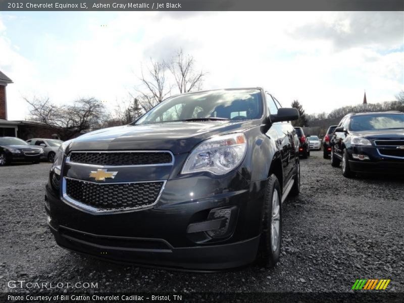 Ashen Gray Metallic / Jet Black 2012 Chevrolet Equinox LS