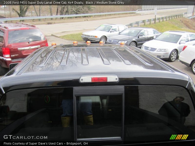Black / Medium Stone Grey 2008 Ford F450 Super Duty Lariat Crew Cab 4x4 Dually