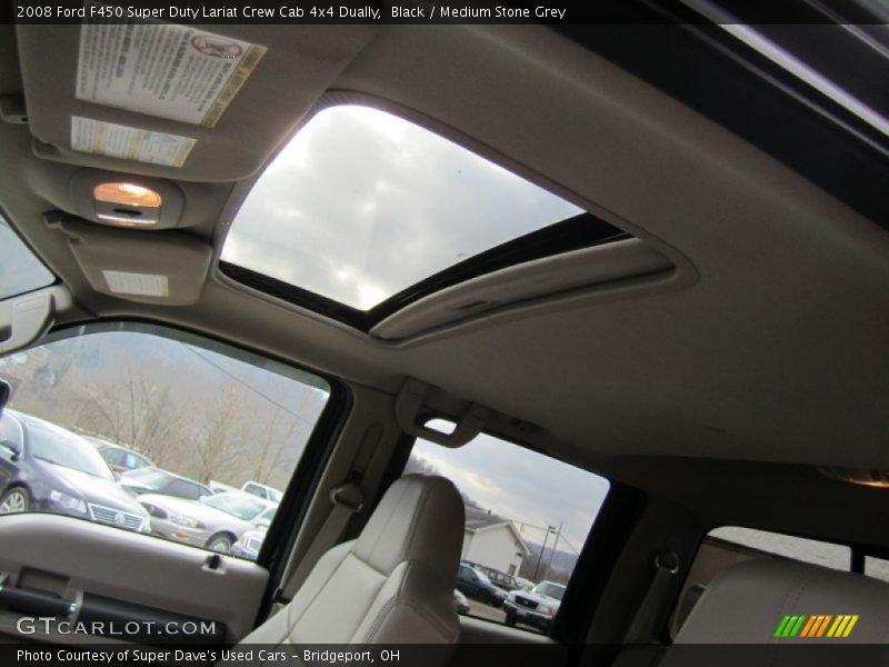 Black / Medium Stone Grey 2008 Ford F450 Super Duty Lariat Crew Cab 4x4 Dually