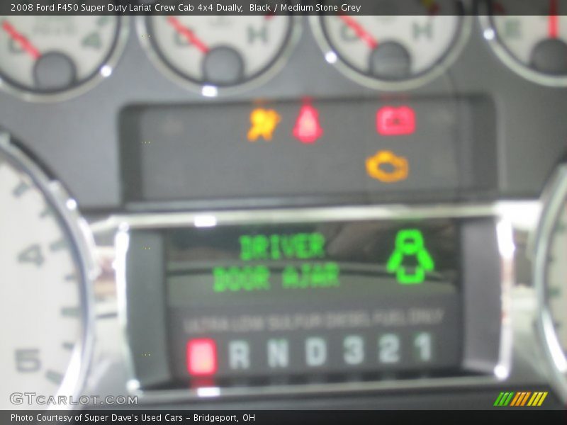 Black / Medium Stone Grey 2008 Ford F450 Super Duty Lariat Crew Cab 4x4 Dually