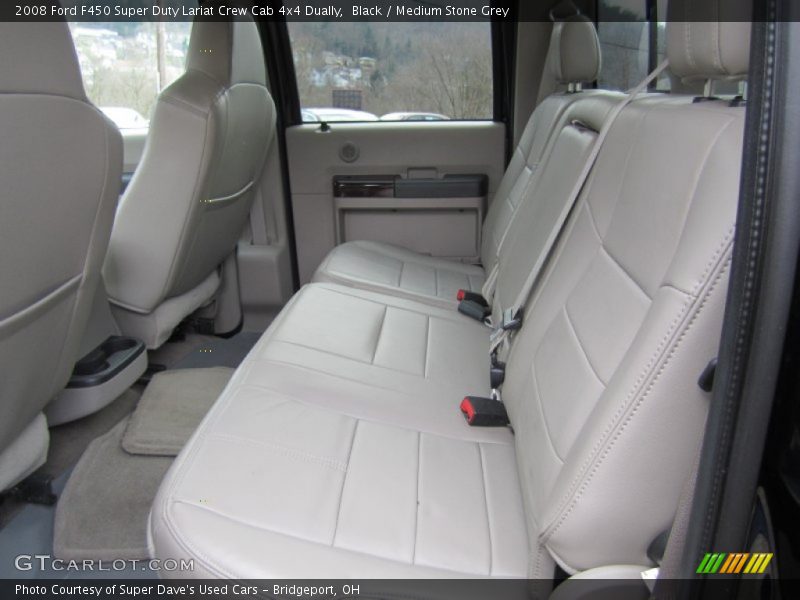 Black / Medium Stone Grey 2008 Ford F450 Super Duty Lariat Crew Cab 4x4 Dually