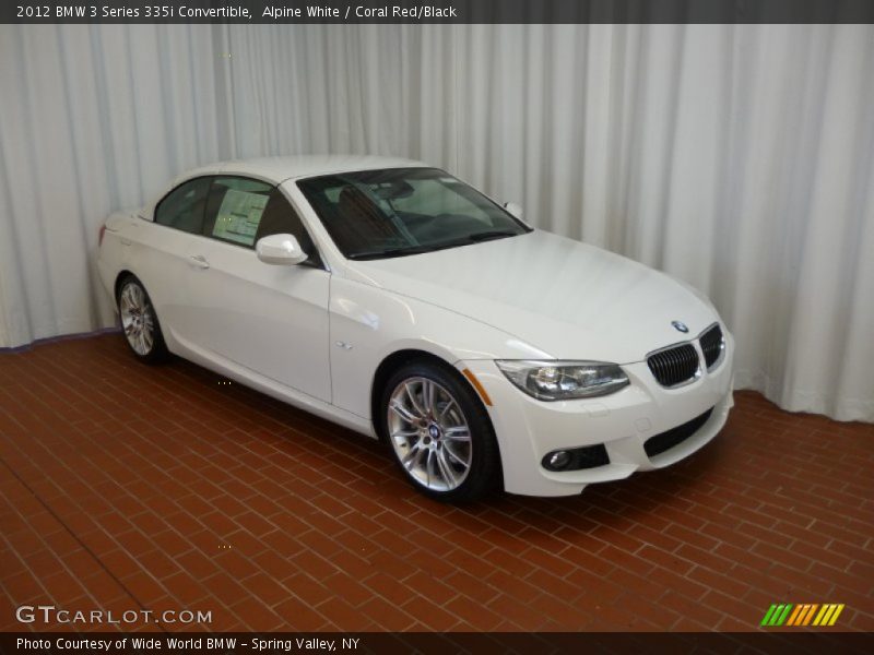 Alpine White / Coral Red/Black 2012 BMW 3 Series 335i Convertible