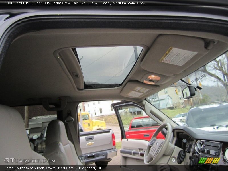 Black / Medium Stone Grey 2008 Ford F450 Super Duty Lariat Crew Cab 4x4 Dually