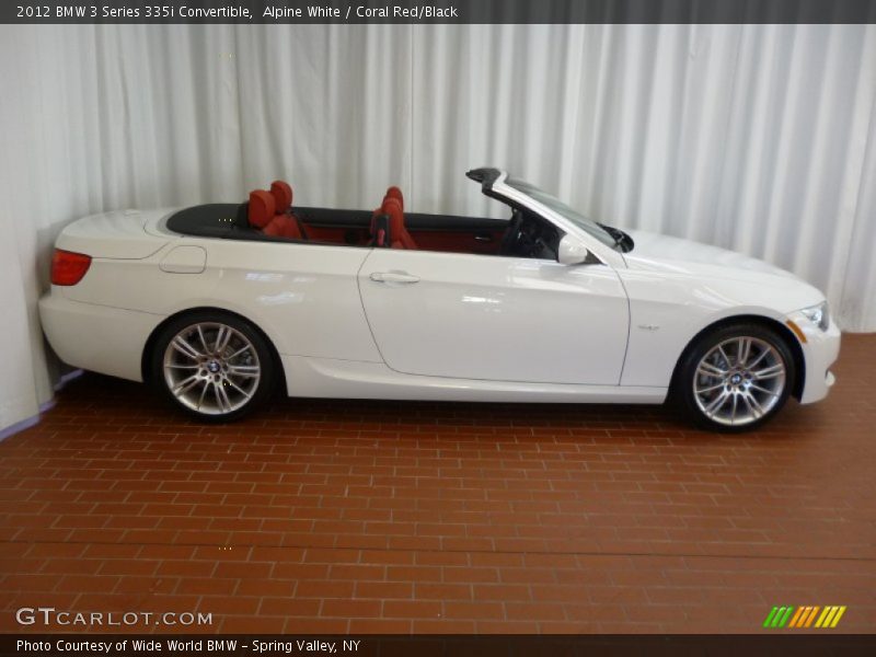 Alpine White / Coral Red/Black 2012 BMW 3 Series 335i Convertible
