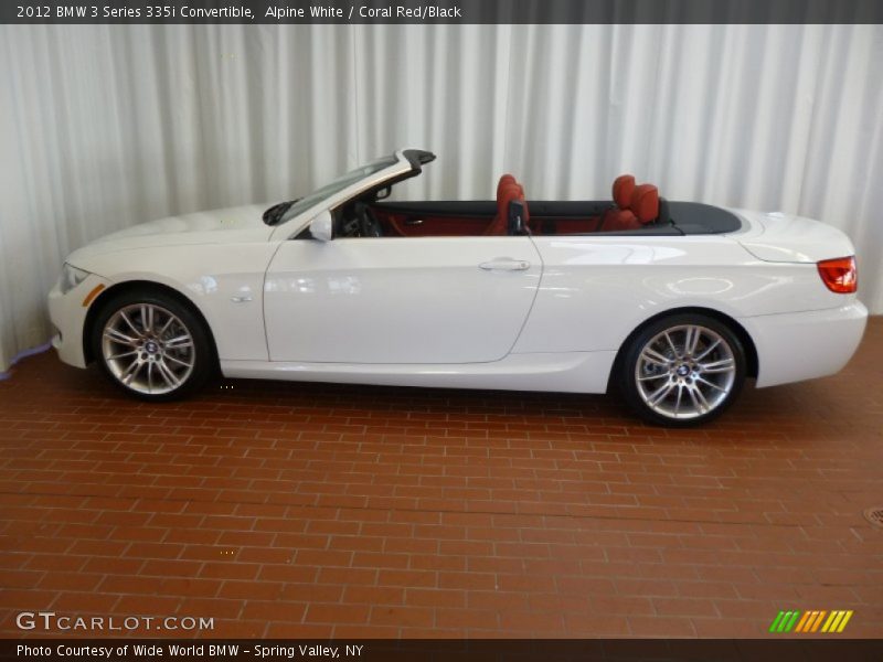 Alpine White / Coral Red/Black 2012 BMW 3 Series 335i Convertible