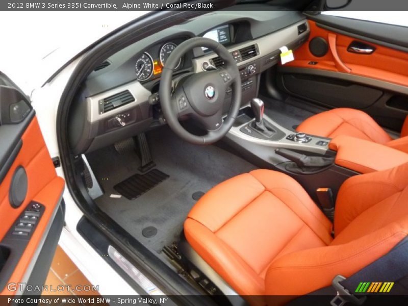 Coral Red/Black Interior - 2012 3 Series 335i Convertible 