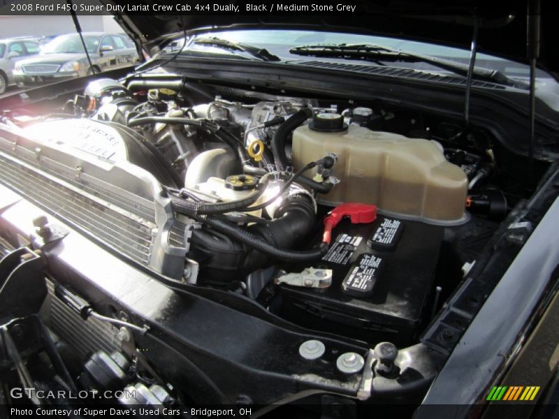 Black / Medium Stone Grey 2008 Ford F450 Super Duty Lariat Crew Cab 4x4 Dually