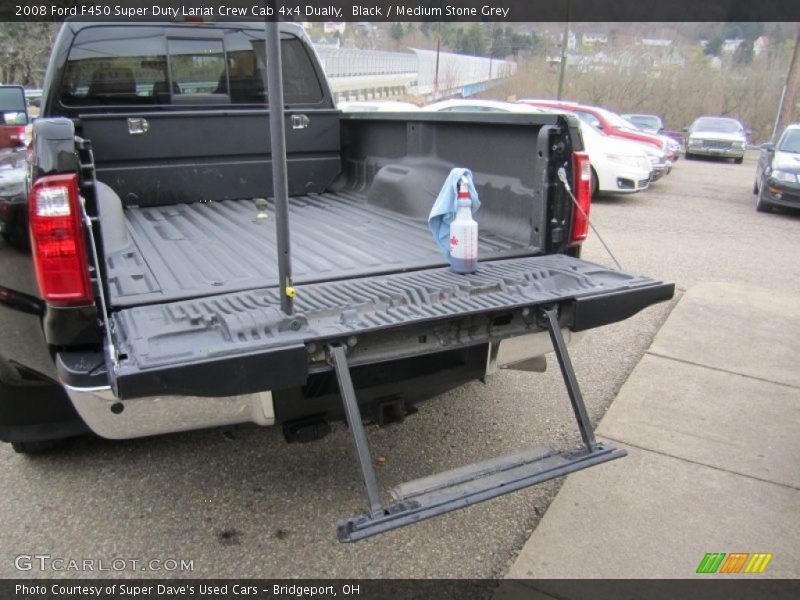 Black / Medium Stone Grey 2008 Ford F450 Super Duty Lariat Crew Cab 4x4 Dually