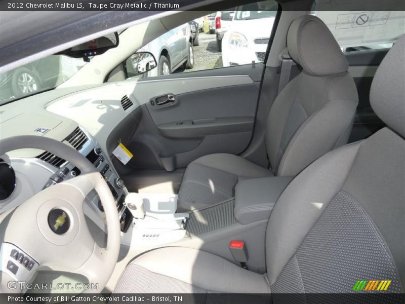 Taupe Gray Metallic / Titanium 2012 Chevrolet Malibu LS