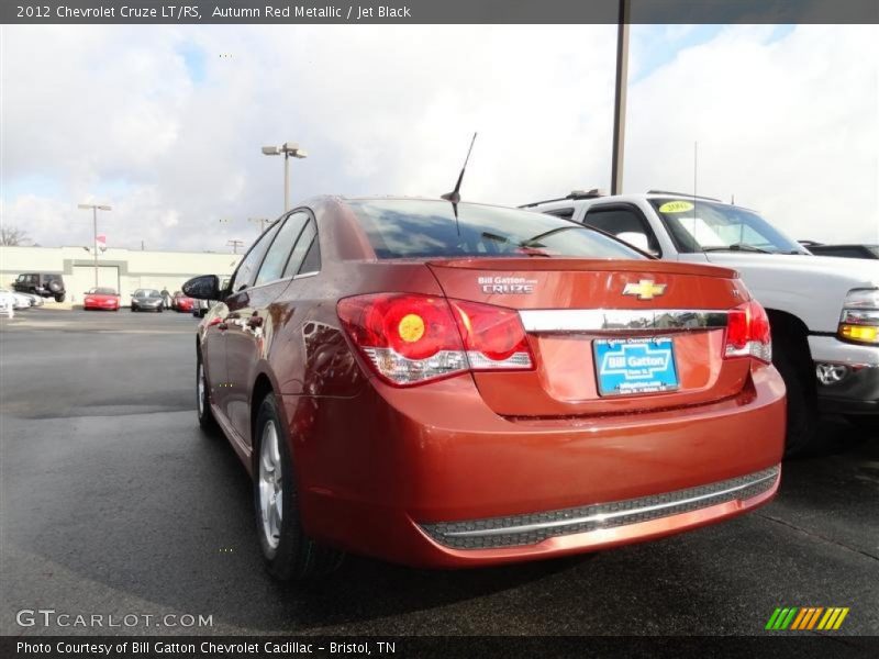 Autumn Red Metallic / Jet Black 2012 Chevrolet Cruze LT/RS