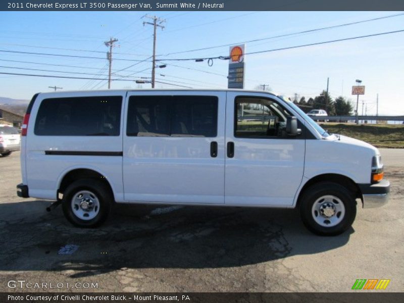 Summit White / Neutral 2011 Chevrolet Express LT 3500 Passenger Van