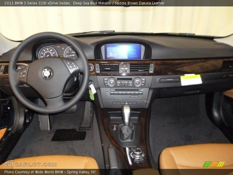 Deep Sea Blue Metallic / Saddle Brown Dakota Leather 2011 BMW 3 Series 328i xDrive Sedan