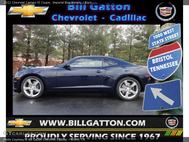 Imperial Blue Metallic / Black 2012 Chevrolet Camaro SS Coupe