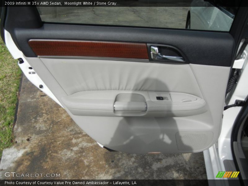 Moonlight White / Stone Gray 2009 Infiniti M 35x AWD Sedan