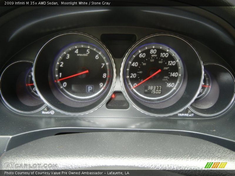 Moonlight White / Stone Gray 2009 Infiniti M 35x AWD Sedan