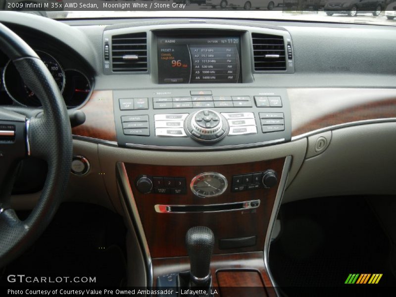 Moonlight White / Stone Gray 2009 Infiniti M 35x AWD Sedan