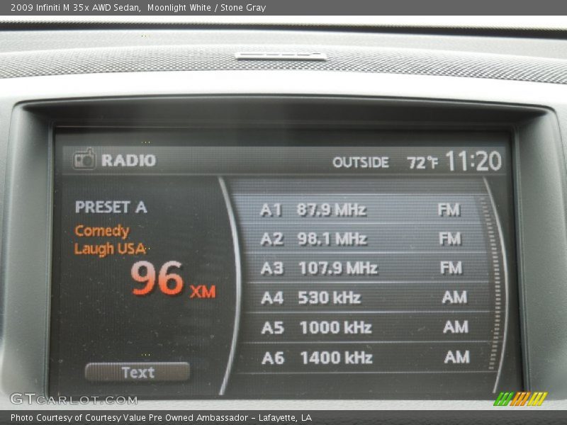 Moonlight White / Stone Gray 2009 Infiniti M 35x AWD Sedan