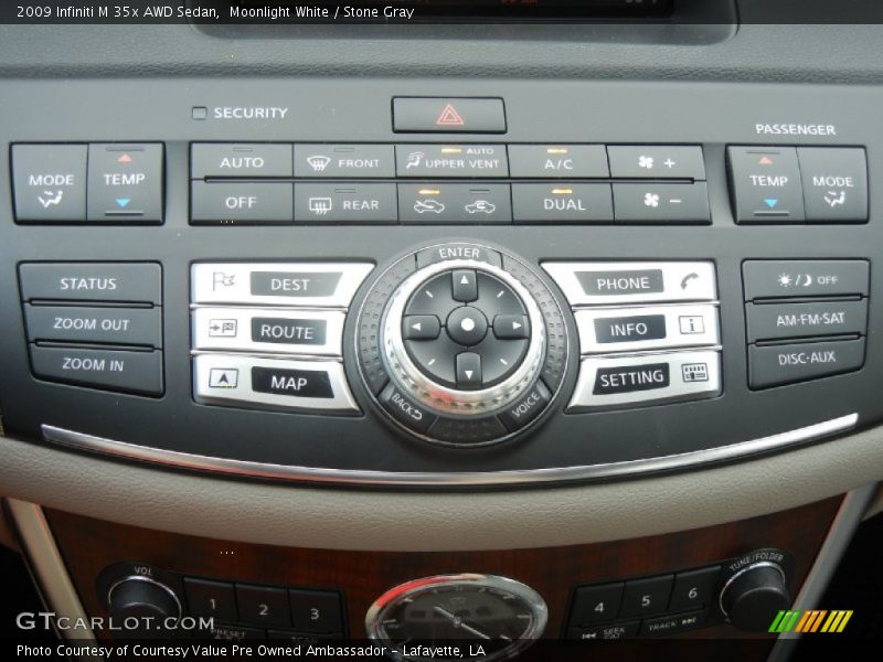 Moonlight White / Stone Gray 2009 Infiniti M 35x AWD Sedan