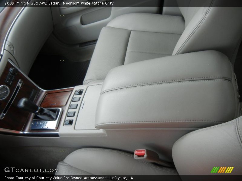 Moonlight White / Stone Gray 2009 Infiniti M 35x AWD Sedan