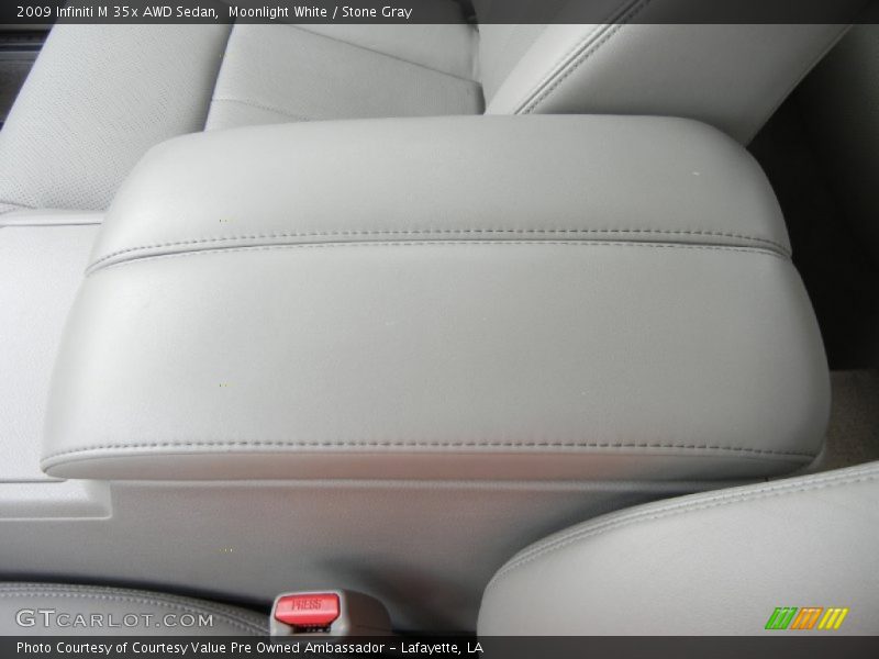 Moonlight White / Stone Gray 2009 Infiniti M 35x AWD Sedan