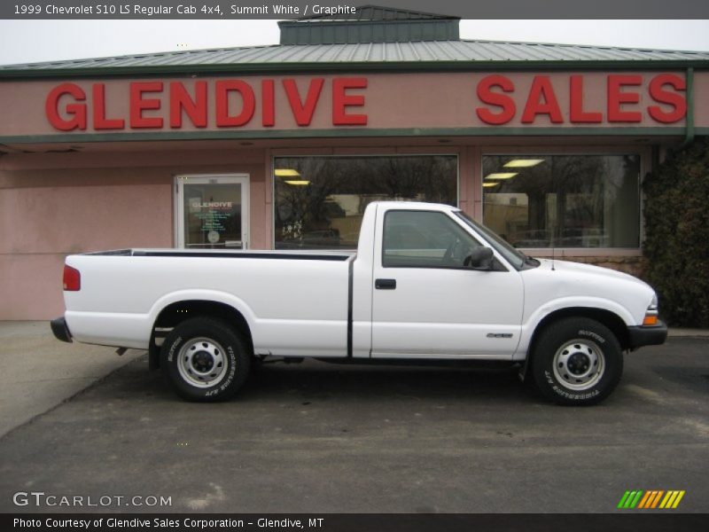 Summit White / Graphite 1999 Chevrolet S10 LS Regular Cab 4x4