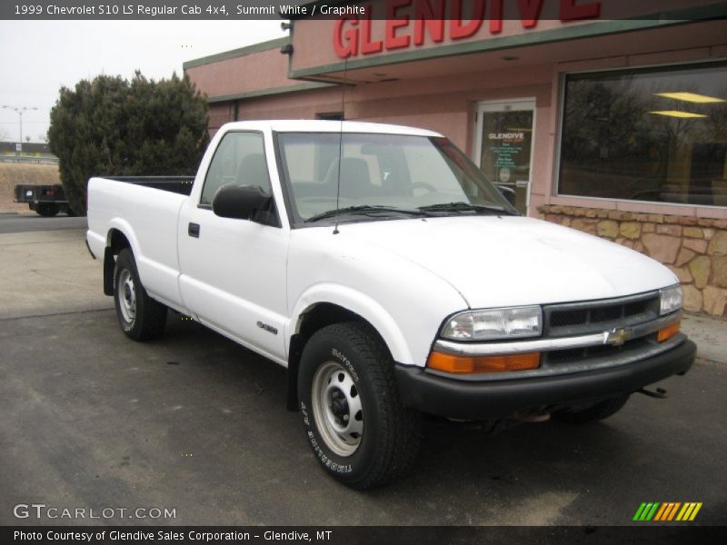 Summit White / Graphite 1999 Chevrolet S10 LS Regular Cab 4x4