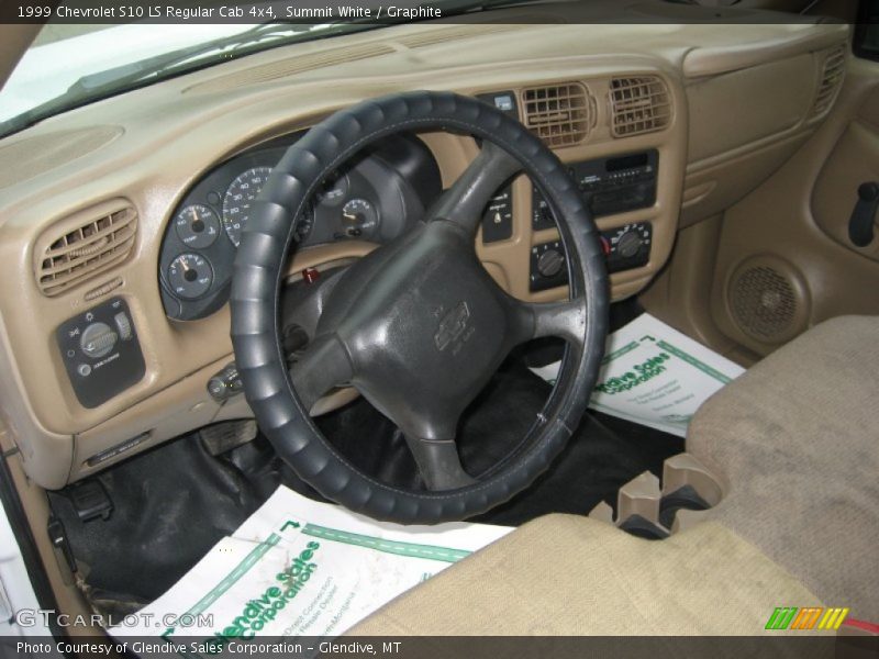 Summit White / Graphite 1999 Chevrolet S10 LS Regular Cab 4x4