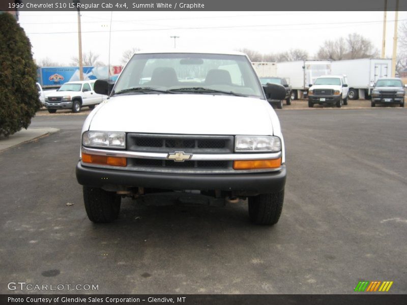 Summit White / Graphite 1999 Chevrolet S10 LS Regular Cab 4x4