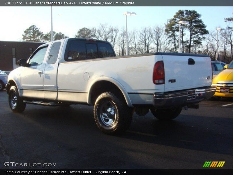 Oxford White / Medium Graphite 2000 Ford F150 Lariat Extended Cab 4x4
