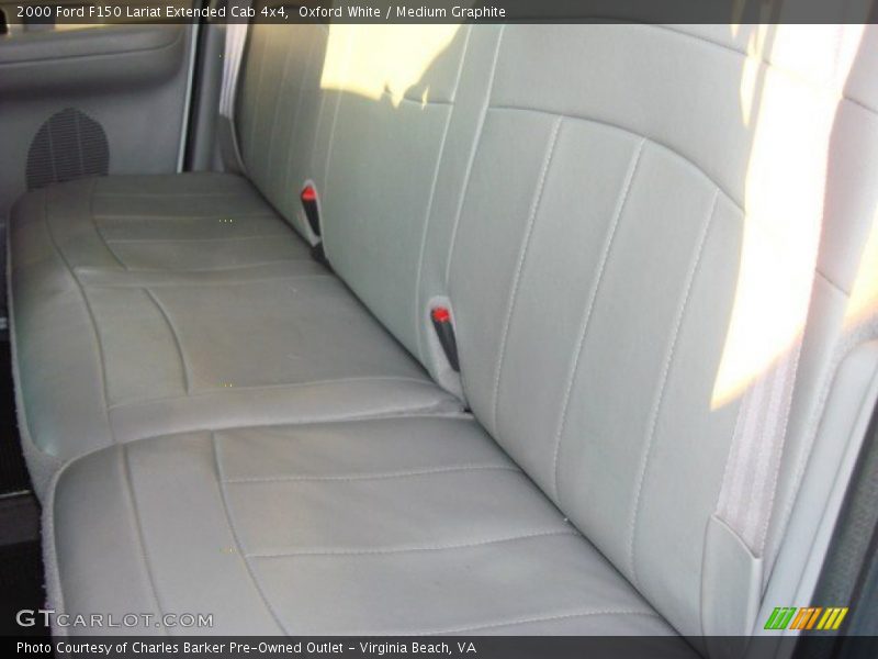 Oxford White / Medium Graphite 2000 Ford F150 Lariat Extended Cab 4x4