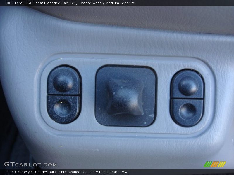 Oxford White / Medium Graphite 2000 Ford F150 Lariat Extended Cab 4x4