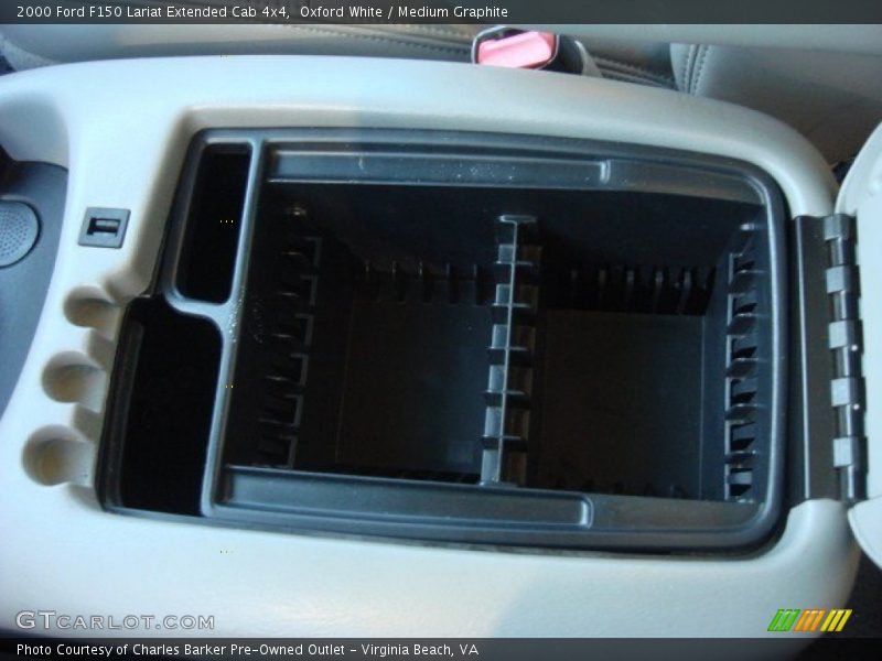Oxford White / Medium Graphite 2000 Ford F150 Lariat Extended Cab 4x4