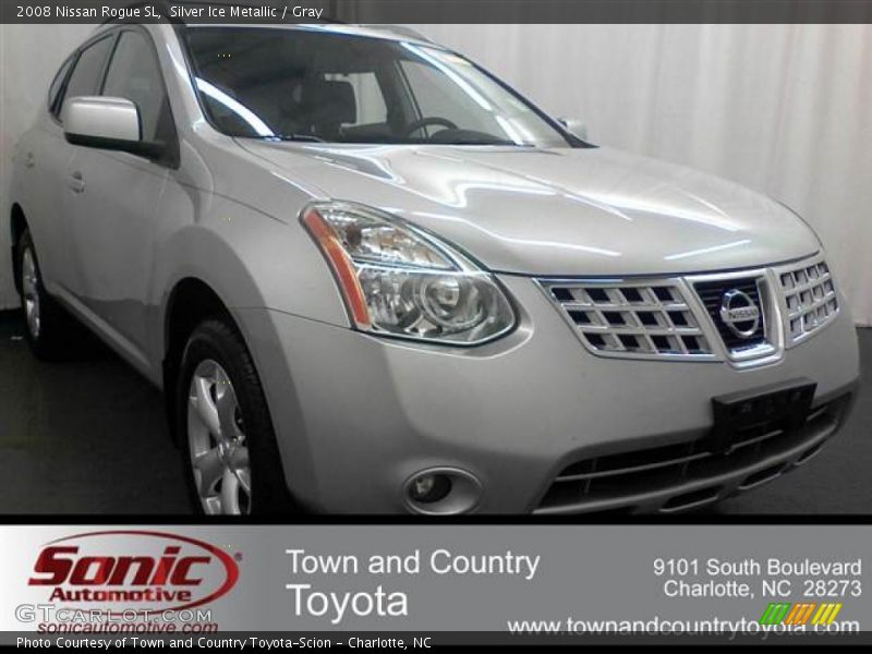 Silver Ice Metallic / Gray 2008 Nissan Rogue SL