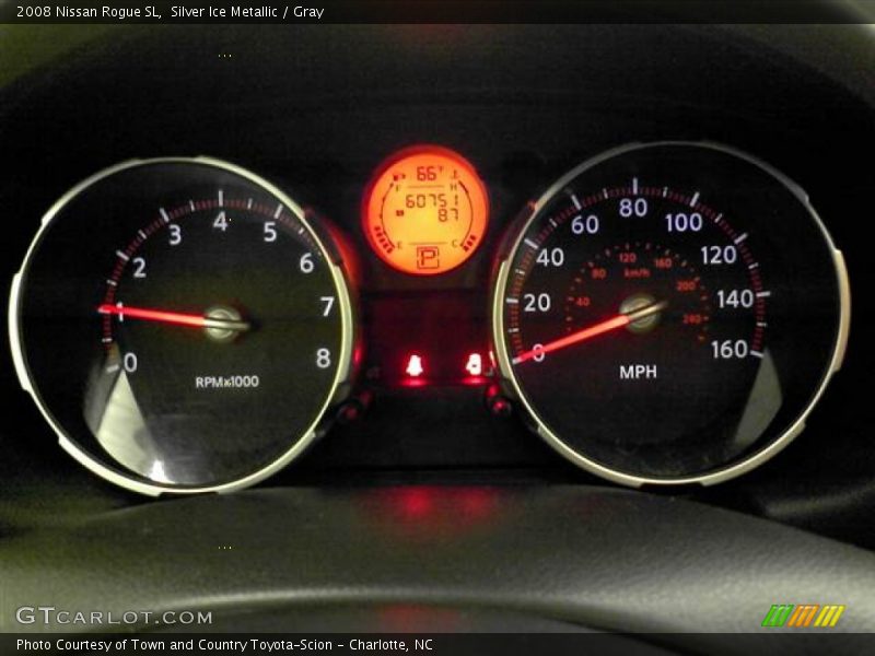 Silver Ice Metallic / Gray 2008 Nissan Rogue SL