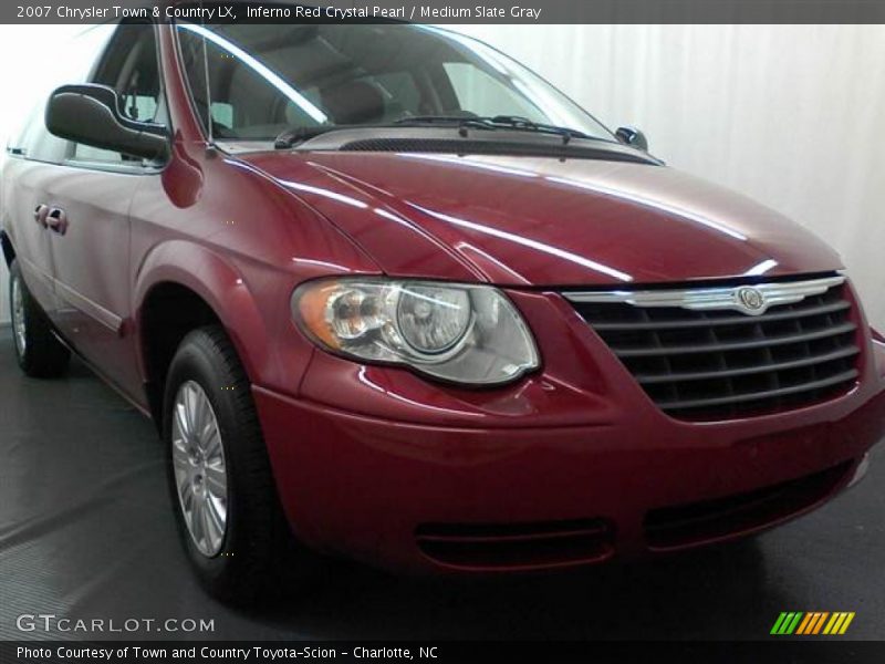 Inferno Red Crystal Pearl / Medium Slate Gray 2007 Chrysler Town & Country LX