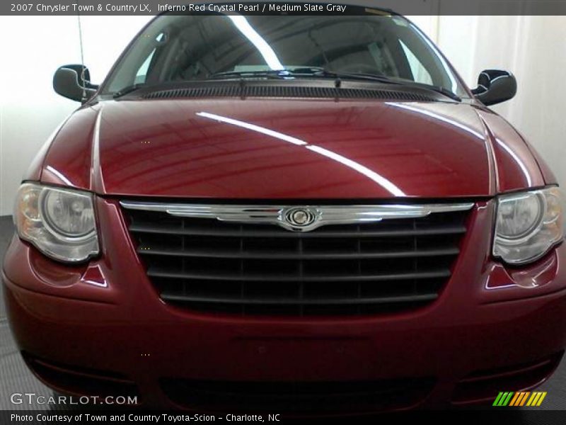Inferno Red Crystal Pearl / Medium Slate Gray 2007 Chrysler Town & Country LX