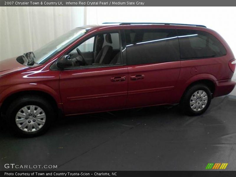 Inferno Red Crystal Pearl / Medium Slate Gray 2007 Chrysler Town & Country LX