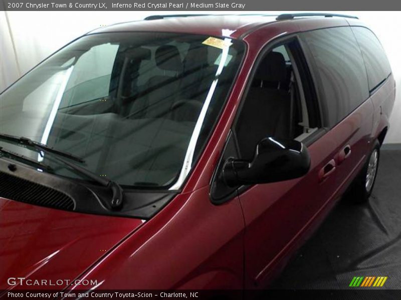 Inferno Red Crystal Pearl / Medium Slate Gray 2007 Chrysler Town & Country LX