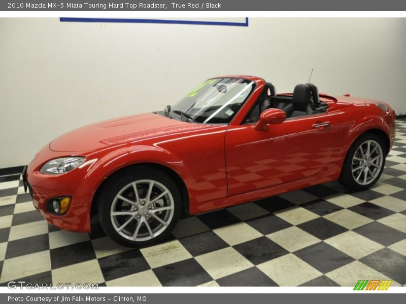 True Red / Black 2010 Mazda MX-5 Miata Touring Hard Top Roadster