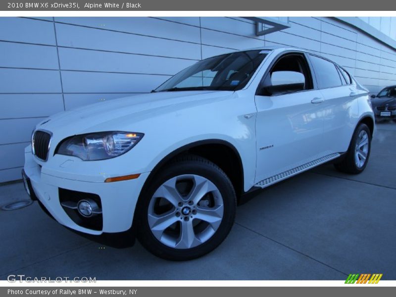 Alpine White / Black 2010 BMW X6 xDrive35i