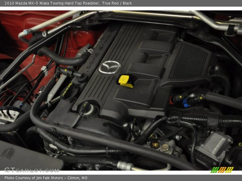 True Red / Black 2010 Mazda MX-5 Miata Touring Hard Top Roadster