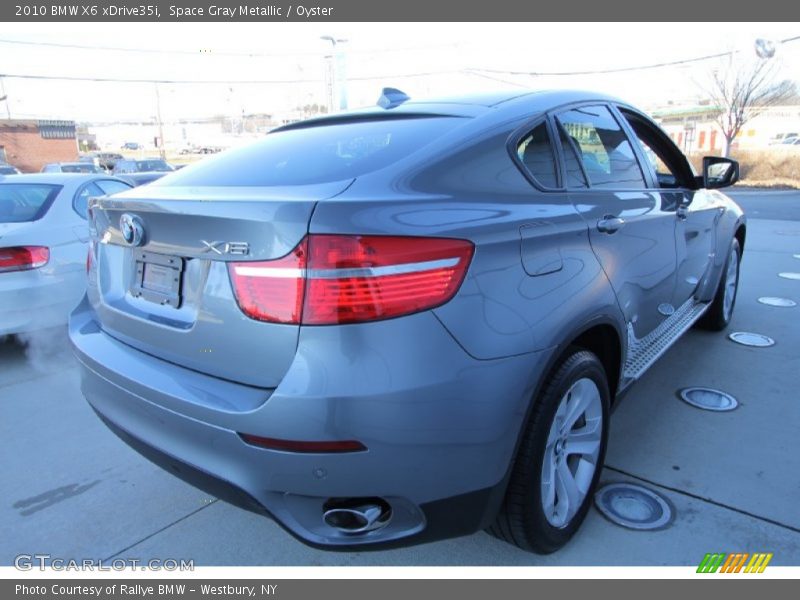 Space Gray Metallic / Oyster 2010 BMW X6 xDrive35i