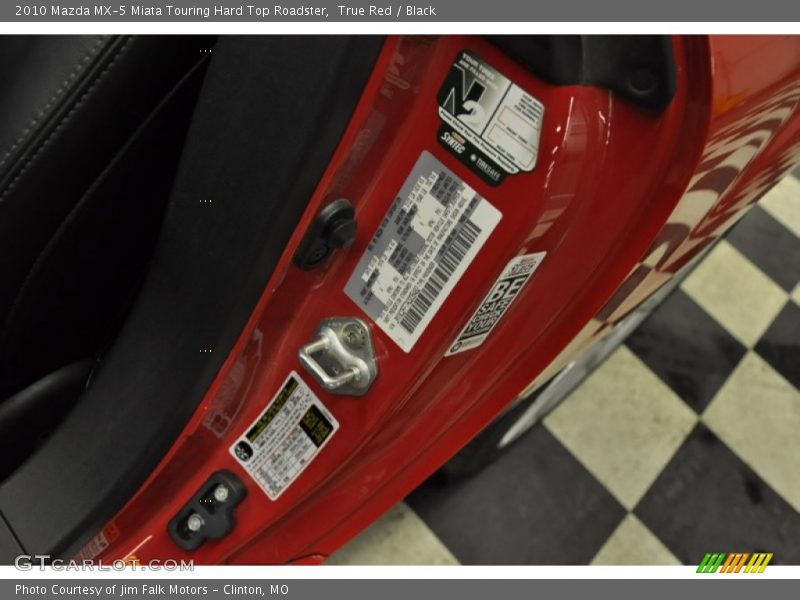 True Red / Black 2010 Mazda MX-5 Miata Touring Hard Top Roadster