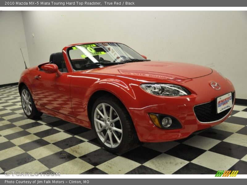 True Red / Black 2010 Mazda MX-5 Miata Touring Hard Top Roadster