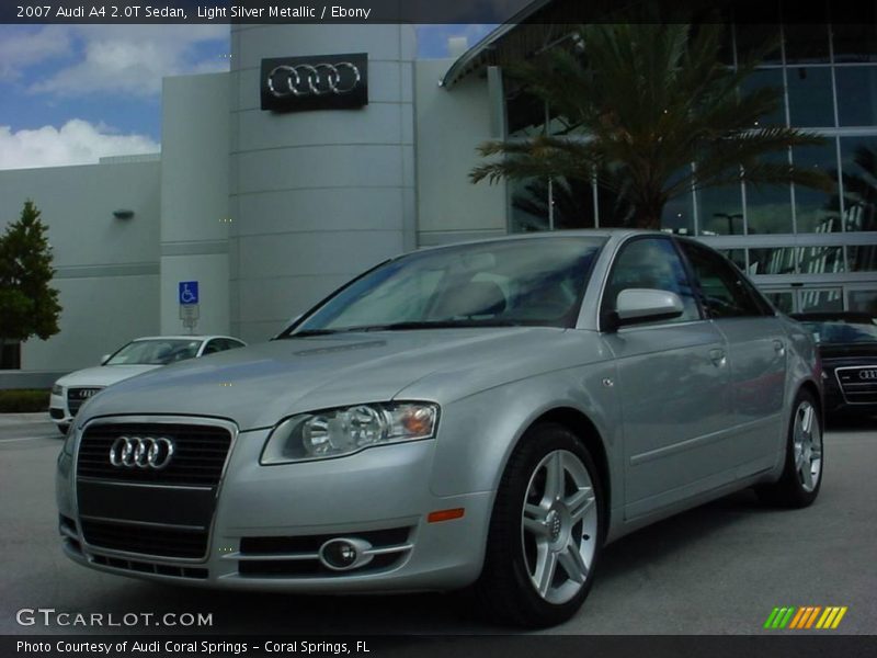 Light Silver Metallic / Ebony 2007 Audi A4 2.0T Sedan