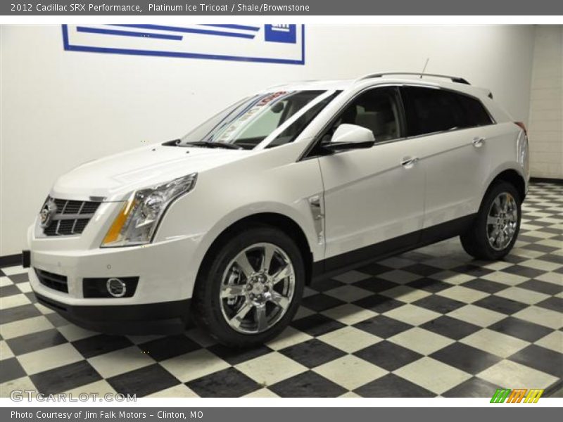 Platinum Ice Tricoat / Shale/Brownstone 2012 Cadillac SRX Performance