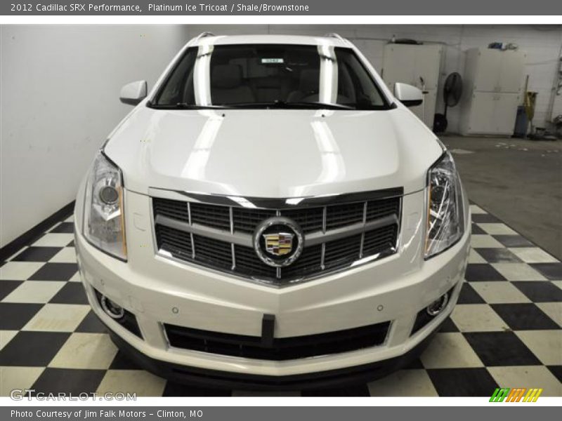 Platinum Ice Tricoat / Shale/Brownstone 2012 Cadillac SRX Performance