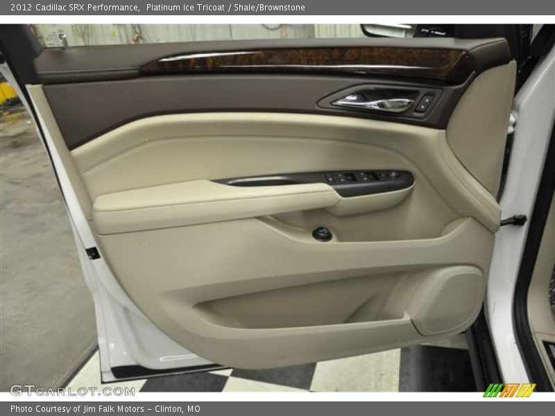 Platinum Ice Tricoat / Shale/Brownstone 2012 Cadillac SRX Performance