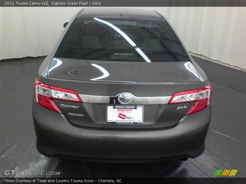 Cypress Green Pearl / Ivory 2012 Toyota Camry XLE