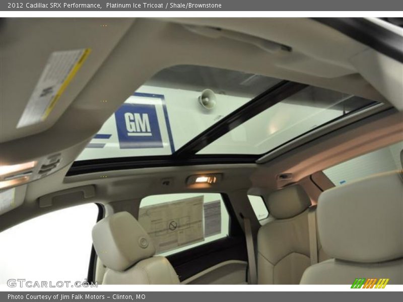 Platinum Ice Tricoat / Shale/Brownstone 2012 Cadillac SRX Performance